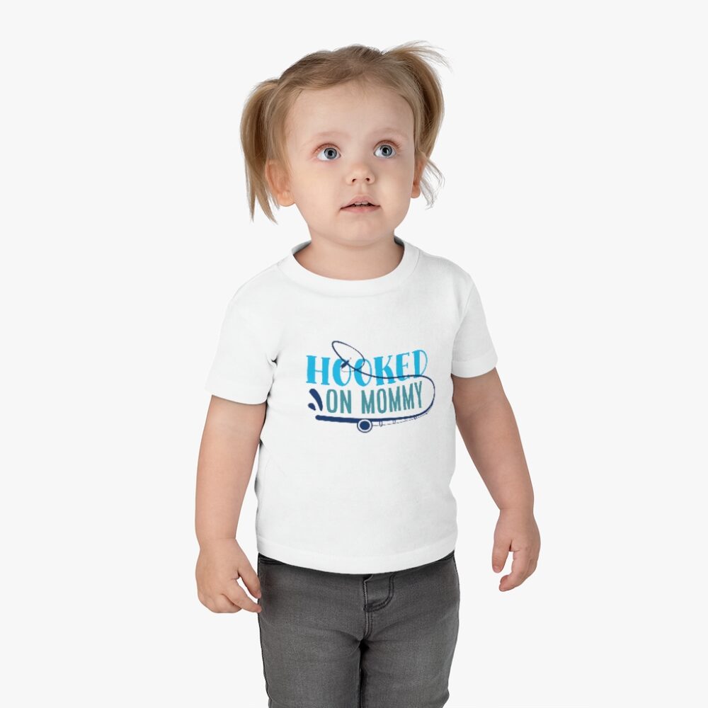 Hooked on Mommy Infant Fishing T Shirt