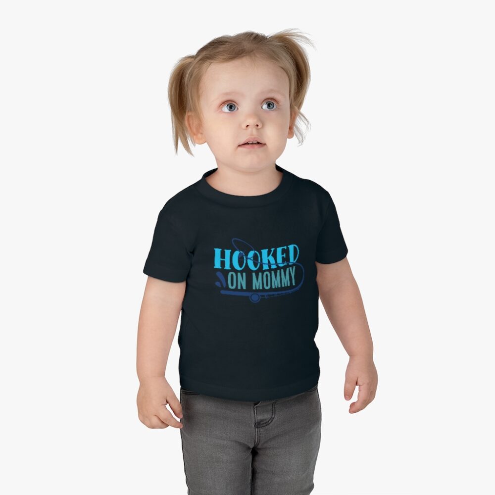 Hooked on Mommy Infant Fishing T Shirt